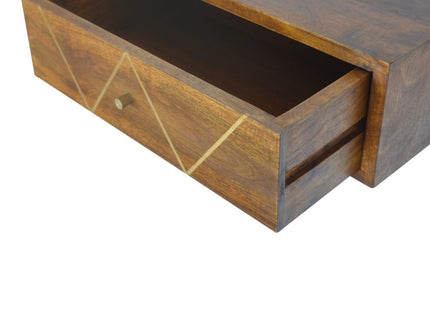 Floating Bedside Table - Chestnut
