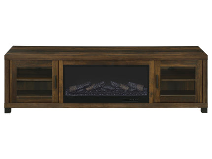 Temby - Fireplace TV Stand With Flameless Ambience - Pine Wood