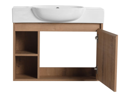 Sleek Design Freestanding Bathroom Vanity With Sink, Soft Close Door