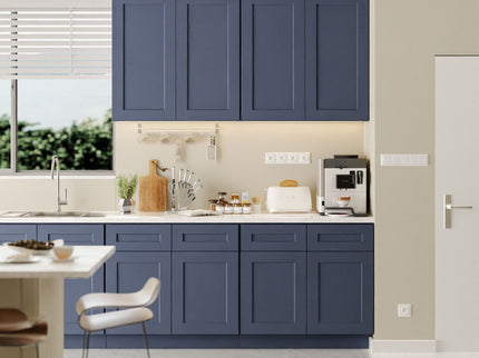 Shaker Wall Cabinet With Soft Close Hinges, Adjustable Shelves, Double Door