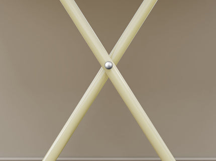 Adjustable Standing Table, Indoor & Outdoor Use, Portable With Adjustable Height - Off White / White