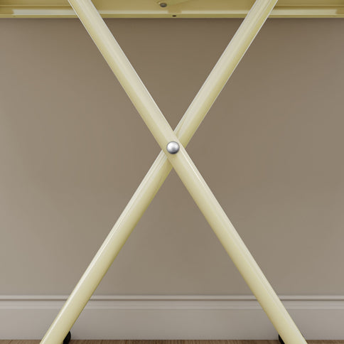 Adjustable Standing Table, Indoor & Outdoor Use, Portable With Adjustable Height - Off White / White