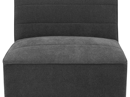 Ortega - Upholstered Armless Chair - Charcoal