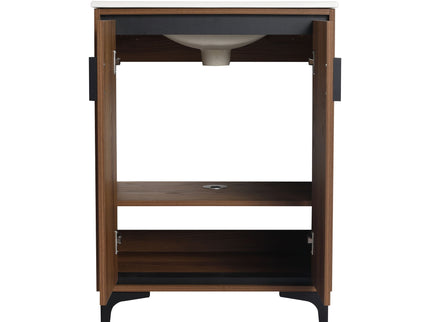 Modern Bathroom Vanity With Top Sink, Engineered Wood Storage Cabinet