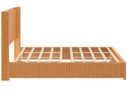 Platform Bed Frame With Headboard, Floor Standing Design