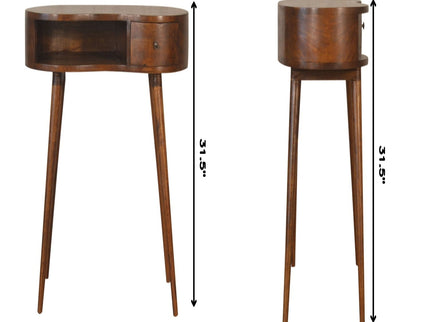Rounded Writing Desk - Chestnut