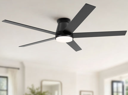 Flush Mount Ceiling Fan With Light