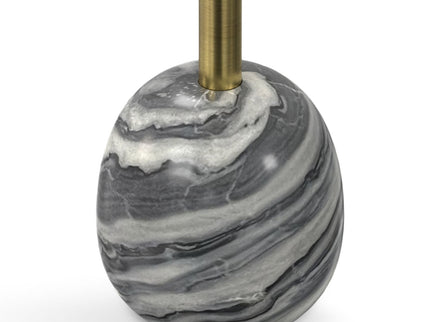 Melene - Side Table - Gray / Gold