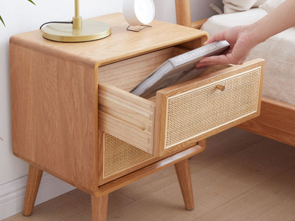 Bedside Cabinet, Modern Simple Nightstands European Beech