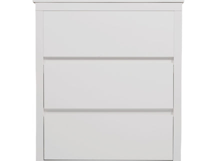 Freestanding Bathroom Vanity With Ceramic Sink, 2 Full Extension Drawers