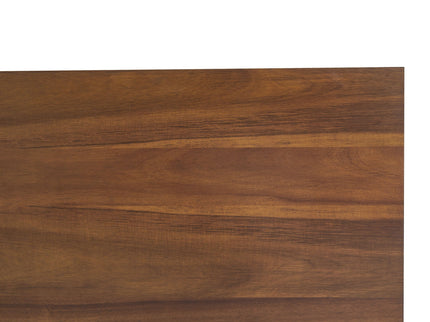 Industrial Style Indoor Dining Table With Metal Legs - Walnut / Black
