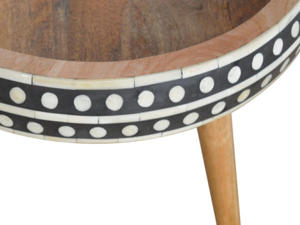 Small Patterned Nordic Style End Table