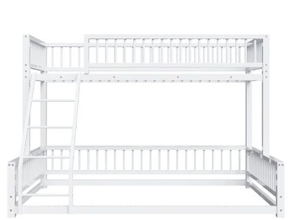 Bunk Bed With Ladder And Safety Guardrails