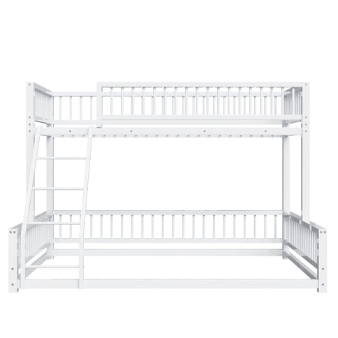 Bunk Bed With Ladder And Safety Guardrails