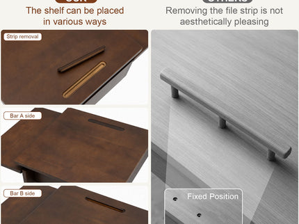 C - Shaped End Table, Rolling With 360° Adjustable & Foldable Desktop, Couch Table With Laptop Stand For Living Room - Walnut