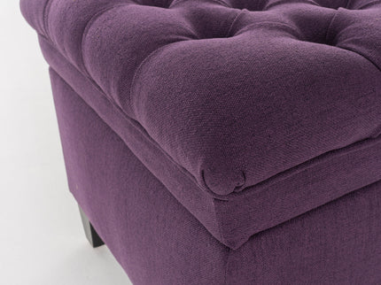 Juliana - Storage Ottoman With Birch Legs