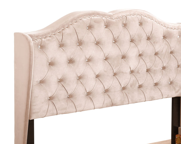 Upholstered Bed Transitional