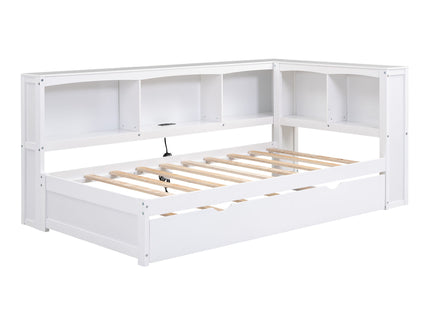 Daybed With Trundle, Storage Cabinets, USB Ports