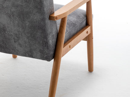 Wide Classic Mid-Century Modern Arm Chair