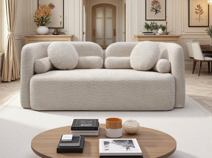 2 Seater Sofa Couch For Living Room - Light Beige