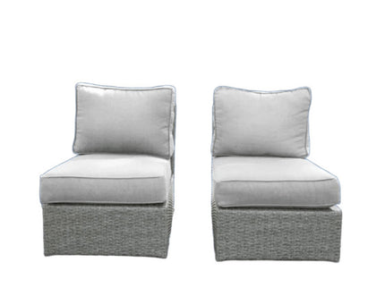 Armless Patio Chair With Cushions