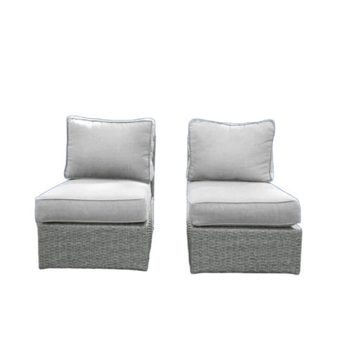 Armless Patio Chair With Cushions