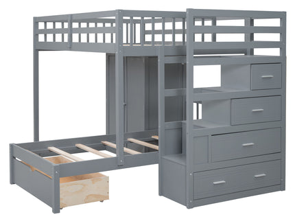 Bunk Bed With Wardrobe, Drawers
