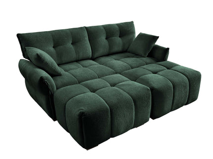 Sofa Set With Ottoman And Pillows, Textured, High Resilience Cushions