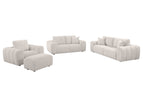 Beige / 4 Pc. Sofa, Loveseat, Chair, Ottoman