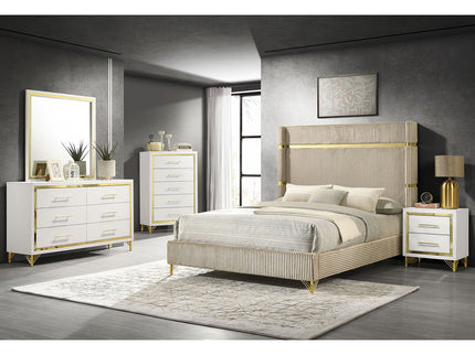 Malcolm - 6 Drawer Dresser With Mirror - White