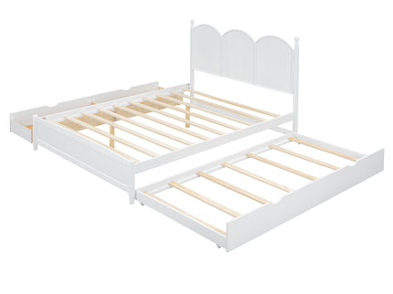 Platform Bed With With 2 Big Drawers And Trundle