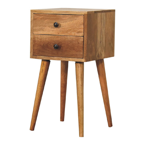 Mini 2 Drawer Nightstand