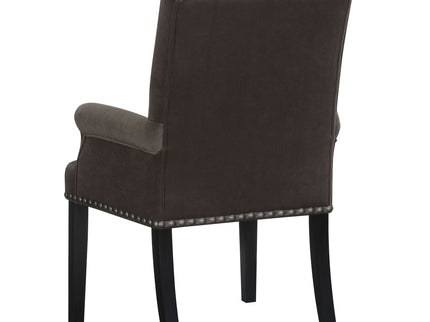 Norwich - Dining Arm Chair With Button Tufting And Rolled Top