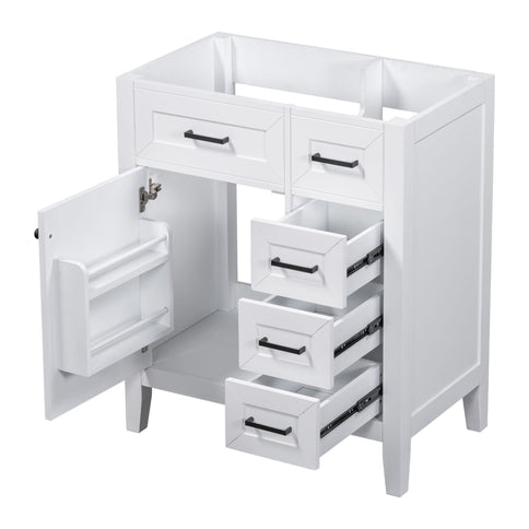 Modern Bathroom Vanity Base Only With Drawers, Freestanding Design