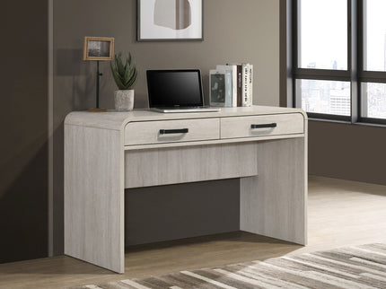 Writing Desk With Dual Drawers, Home Office Furniture - Antique White