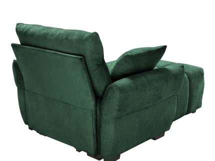 Ergonomic Single Seater Sofa With Ottoman, High Resilience Support Cushions