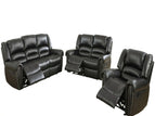 Black / 3 Pc. Sofa, Loveseat, Chair