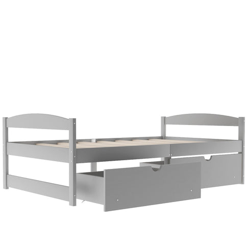 Platform Bed With 2 Drawers