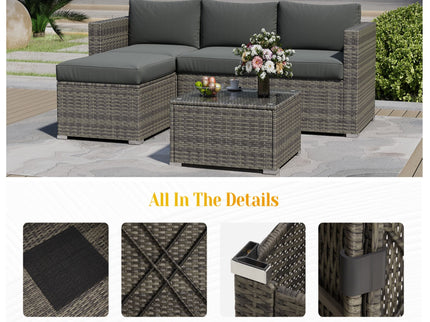 Modern Patio Set With Coffee Table