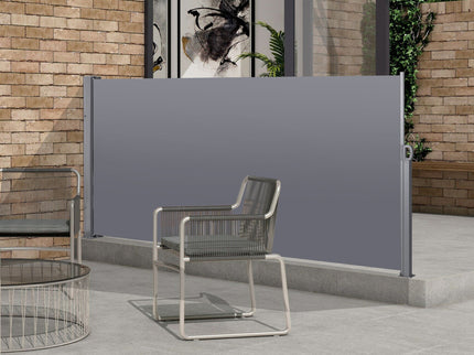 Retractable Side Screen Awning, Uv Resistant, Waterproof, Patio Privacy Screen For Garden, Balcony, Courtyard