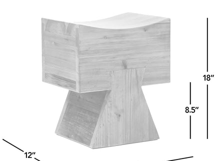 Nico - Stool Ottoman - Brown