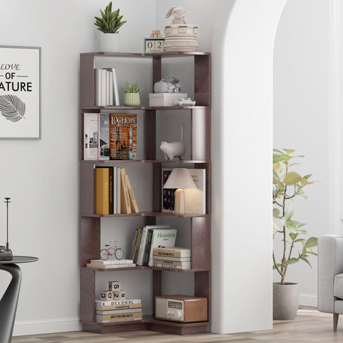 L-Shaped Corner Bookshelf