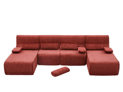 Oversized Sectional Sofa, Living Room Seating With Modular Design