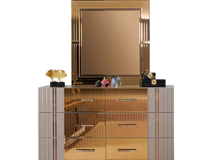Lorenzo - 6 Drawer Dresser - Gray