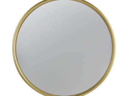 Round Mirror, Circle Mirror With Iron Frame For Living Room Bedroom Vanity Entryway Hallway