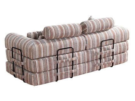 Convertible Sleeper Sofa Bed With High Density Compressed Sponge, Upholstered Couch For Living Room
