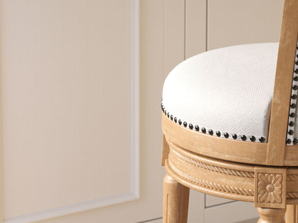 Swivel Barstool With High-Back