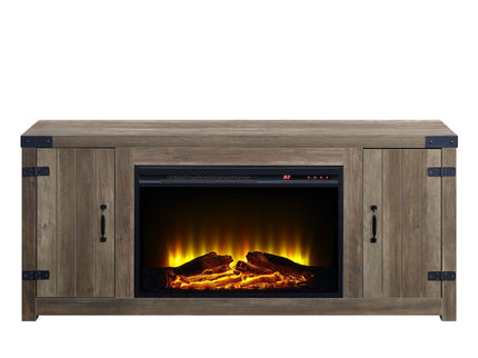 Tobias - Fireplace - Oak / Rustic