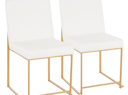 Fuji - Contemporary Stylish Frame, High Back Dining Chair (Set of 2)