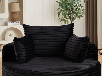 Modern Single Sofa With Backrest Pillow For Living Room